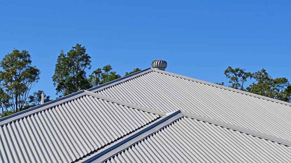 a metal roof a metal roof
