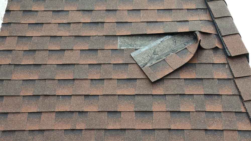damaged roof